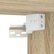 Комплект шкафове за баня от 3 части дъб сонома инженерно дърво