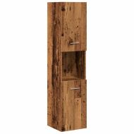 Комплект мебели за баня от 5 части старо дърво инженерно дърво