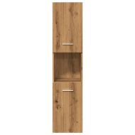 Комплект мебели за баня от 5 части Дъб артизан инженерно дърво