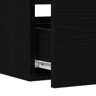 Комплект мебели за баня 3 pcs Черния дъб Инженерно дърво