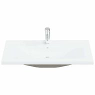 Комплект мебели за баня 3 pcs Черния дъб Инженерно дърво