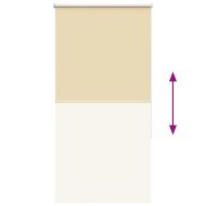 Ролкова щора Blackout Бежова 65x130 cm Ширина на плата 60,7 cm