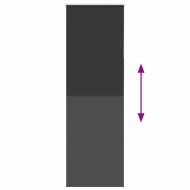 Ролетна щора Blackout черна 70x210 см ширина на тъканта 65,7 см