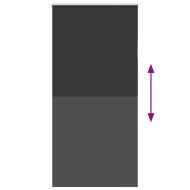 Ролетна щора Blackout черна 90x210 см ширина на тъканта 85,7 см