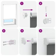 Ролкова щора Blackout Кафе 135x130 см Ширина на плата 131,6 см