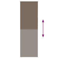 Ролкова щора Blackout Кафе 80x210 см Ширина на плата 75,7 см