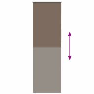 Ролкова щора Blackout Кафе 80x230 см Ширина на плата 75,7 см