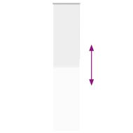 Ролкова щора Blackout бял 50x230 см Ширина на плата 45,7 см