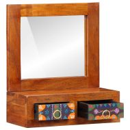 Стенен шкаф Кафяво 40 x 20 x 50 см Масивна акациева дървесина