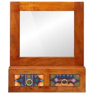 Стенен шкаф Кафяво 40 x 20 x 50 см Масивна акациева дървесина