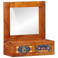 Стенен шкаф Кафяво 40 x 20 x 50 см Масивна акациева дървесина