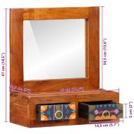 Стенен шкаф Кафяво 40 x 20 x 50 см Масивна акациева дървесина