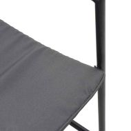 Градински столове 4 pcs Черен и антрацит 50.5 x 59 x 81.5 см