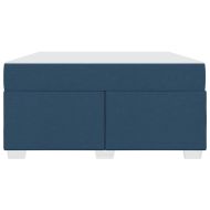 Рамка за легло с матрак Синьо 160 x 200 cm текстил