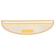 Изтривалки за стълби, 15 бр., 65x21x4 см, кремави, полукръгли, големи