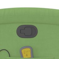 Изправящ масажен реклайнер стол, светлозелено, кадифе