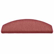 Изтривалки за стълби, 15 бр., 65x24x4 см, бордо, полукръгли, големи