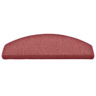 Изтривалки за стълби, 30 бр., 65x24x4 см, бордо, полукръгли, големи