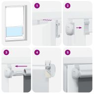 Ролкова щора Blackout Кафе 70x130 см Ширина на плата 65,7 см