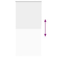 Ролкова щора Blackout бял 110x210 см Ширина на плата 105,7 см