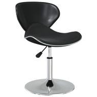 Tрапезни столове, 4 бр, черни, изкуствена кожа