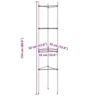 Клетки за домати 4 бр 154 см стомана и PP