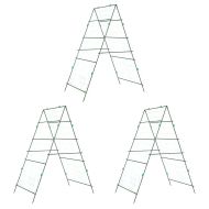 Градински перголи за увивни растения 3 бр А-рамка стомана