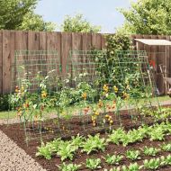 Градински перголи за увивни растения 3 бр А-рамка стомана