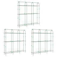 Градински перголи за увивни растения 3 бр U-рамка стомана