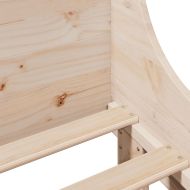 Рамка за легло без матрак, 90x190 см, масивна чамова дървесина