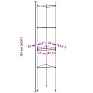 Клетка за домати 2 бр 154 см стомана и PP
