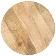 Странична маса, 45x(45-62) cм, мангово дърво масив и чугун