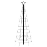 Коледна светеща елха с шипове 220 LED студено бяло 180 см