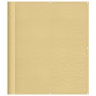 Балконски параван пясъчен 120x300 см 100% полиестер оксфорд