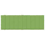 Шалте за шезлонг, меланж зелено, 186x58x4 см, плат