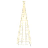 Коледна светеща елха с шипове 570 LED топло бяло 300 см