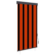 Външна ролетна щора, 80x250 см, оранжево и кафяво