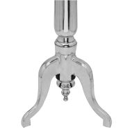 Кръгла странична маса, алуминиева, сребриста