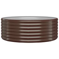 Градинска повдигната леха поцинкована стомана кафяво