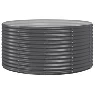 Градинска повдигната леха поцинкована стомана антрацит