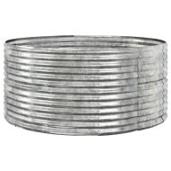 Градинска повдигната леха поцинкована стомана сребрист