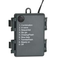 Коледен венец с LED светлини зелен 60 см PVC