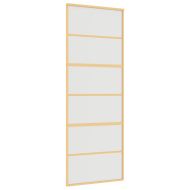 Плъзгаща се врата 76x205 см матирано ESG стъкло и алуминий