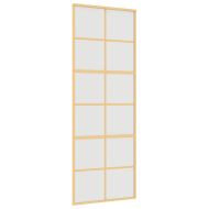 Плъзгаща се врата 76x205 см матирано ESG стъкло и алуминий