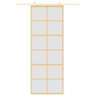 Плъзгаща се врата 76x205 см матирано ESG стъкло и алуминий