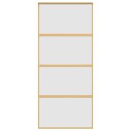 Плъзгаща се врата 90x205 см матирано ESG стъкло и алуминий