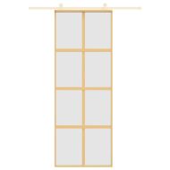 Плъзгаща се врата 76x205 см матирано ESG стъкло и алуминий