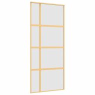 Плъзгаща се врата 90x205 см матирано ESG стъкло и алуминий