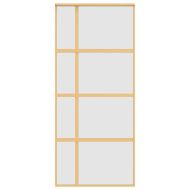 Плъзгаща се врата 90x205 см матирано ESG стъкло и алуминий