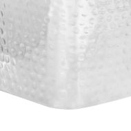 Маси за кафе, 2 бр, сребристи, алуминий